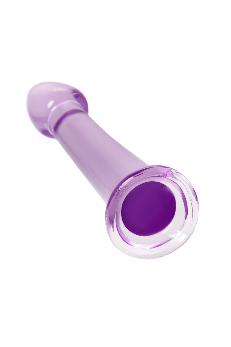 Фиолетовый фаллоимитатор Jelly Dildo M - 18 см.