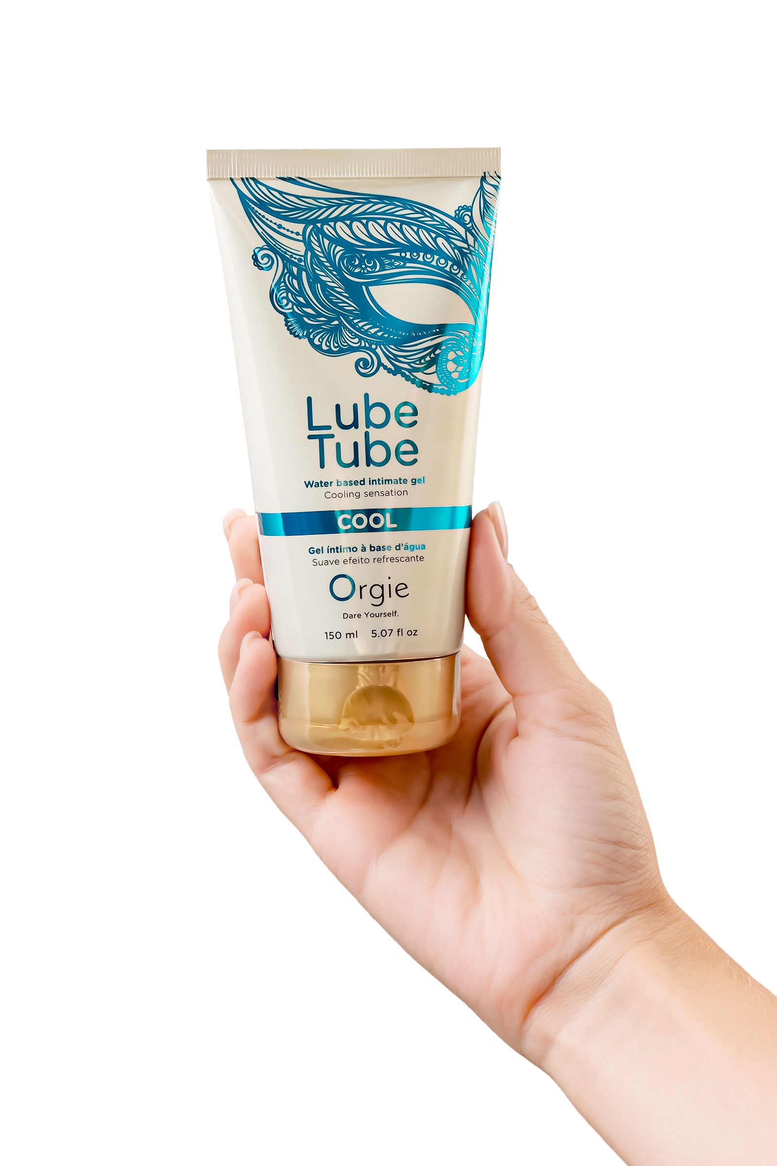 Интимный гель на водной основе Lube Tube Cool с охлаждающим эффектом - 150 мл.