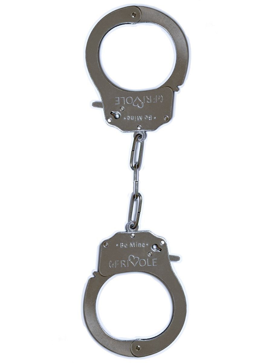Металлические наручники Be Mine с парой ключей