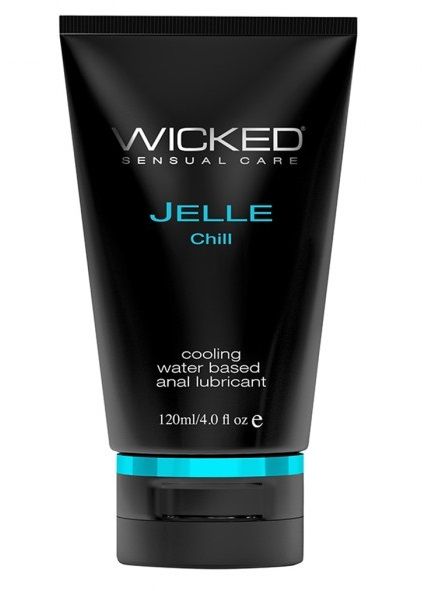 Анальный охлаждающий лубрикант WICKED JELLE CHILL на водной основе - 120 мл.