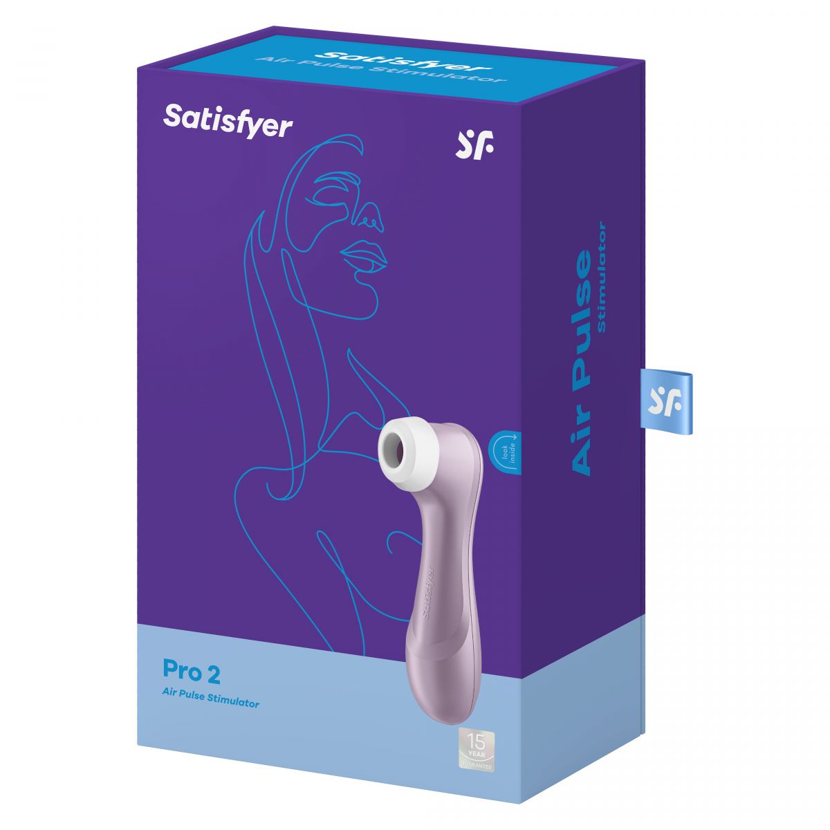 Сиреневый вакуум-волновой клиторальный стимулятор Satisfyer Pro 2