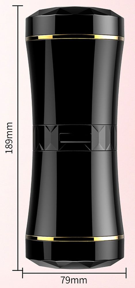 Двусторонний мастурбатор в колбе - вагина и анус