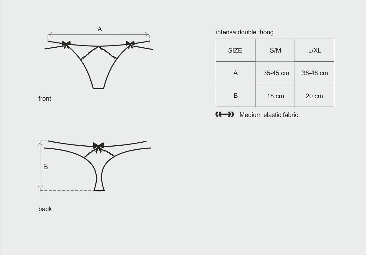 Ажурные трусики-стринги Intensa double