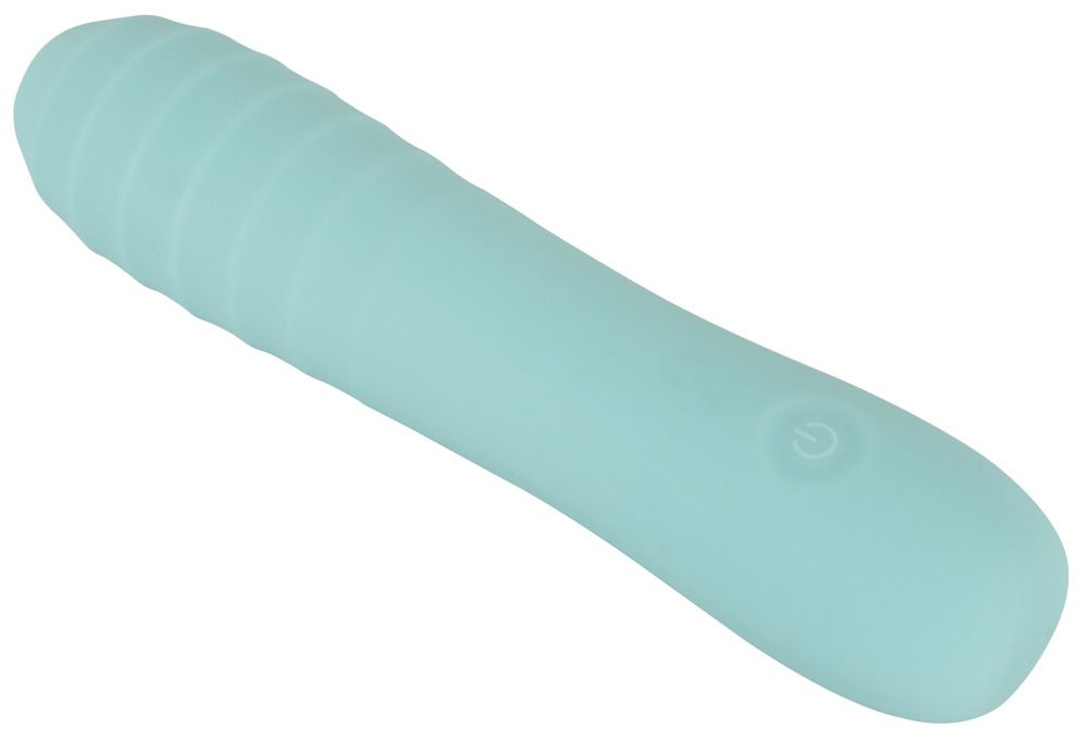 Аквамариновый мини-вибратор Straight Vibrator - 16,4 см.