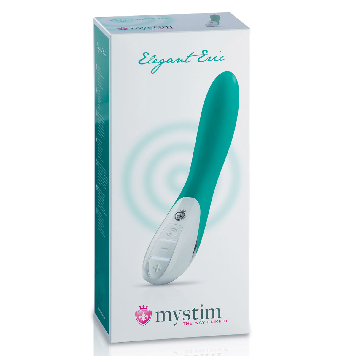 Зеленый вибратор Mystim Elegant Eric - 27 см.