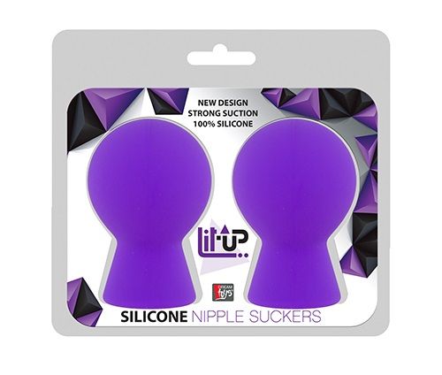 Фиолетовые присоски для груди LIT-UP NIPPLE SUCKERS SMALL PURPLE