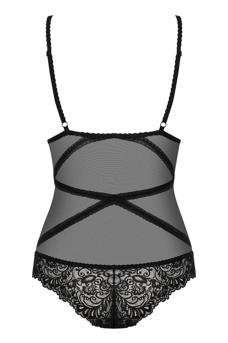 Кружевное полупрозрачное боди Bondea