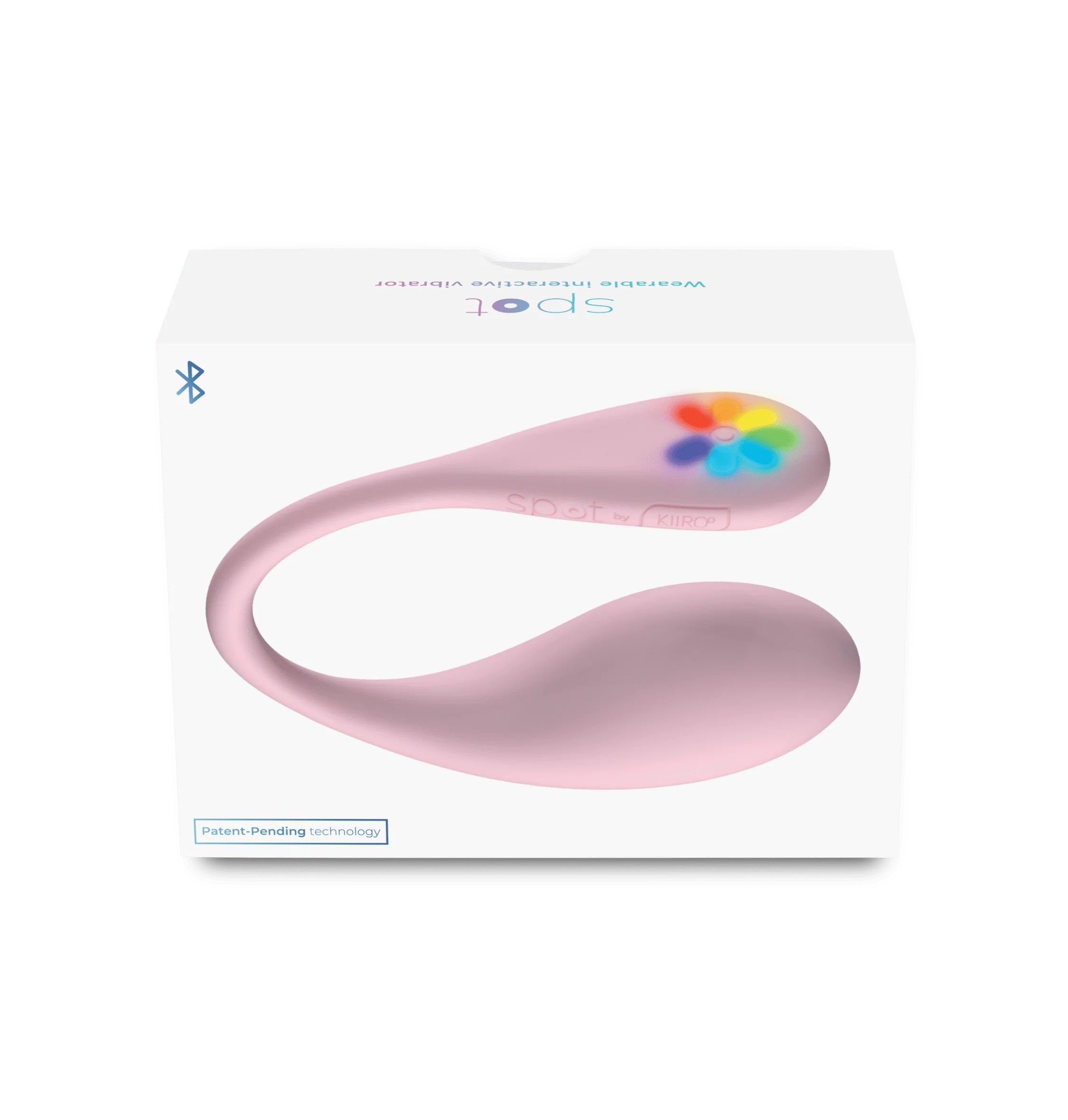 Розовое интерактивное виброяйцо Spot