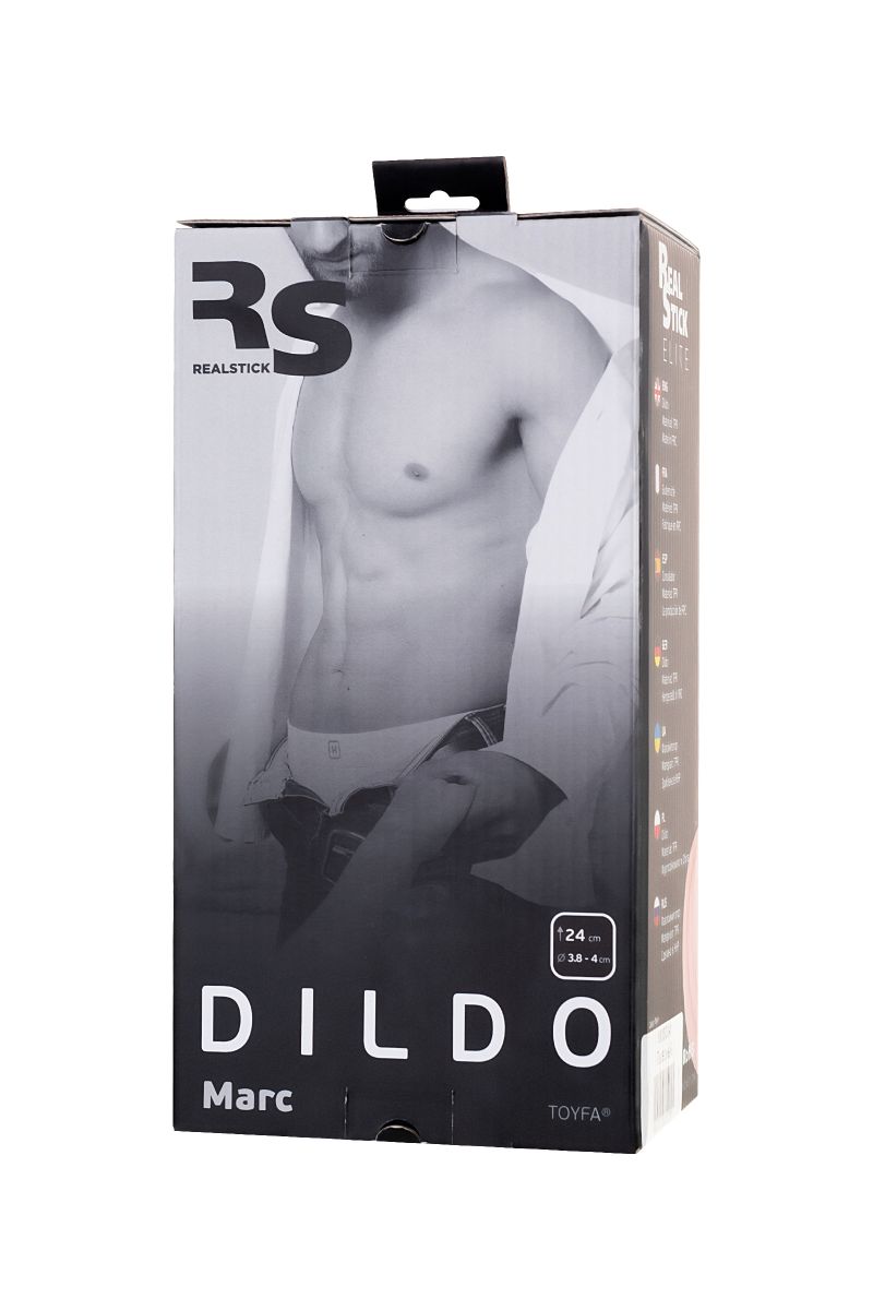 Телесный фаллоимитатор  RealStick Elite DILDO Marc - 24 см.