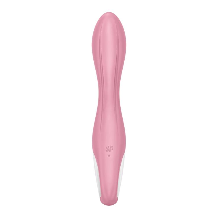 Розовый вибромассажер с функцией расширения Air Pump Vibrator 2 - 20,9 см.