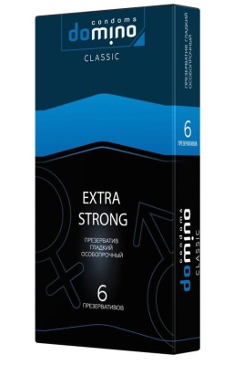 Суперпрочные презервативы DOMINO Classic Extra Strong - 6 шт.