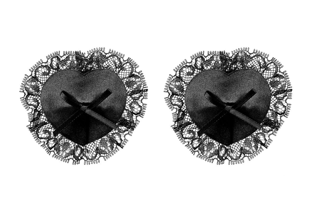 Черные пэстисы Letica с кружевом