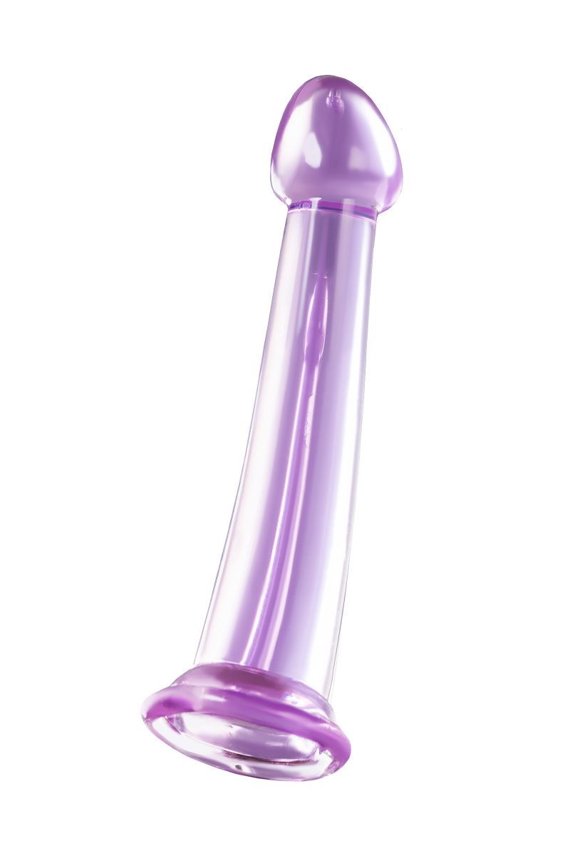 Фиолетовый фаллоимитатор Jelly Dildo M - 18 см.