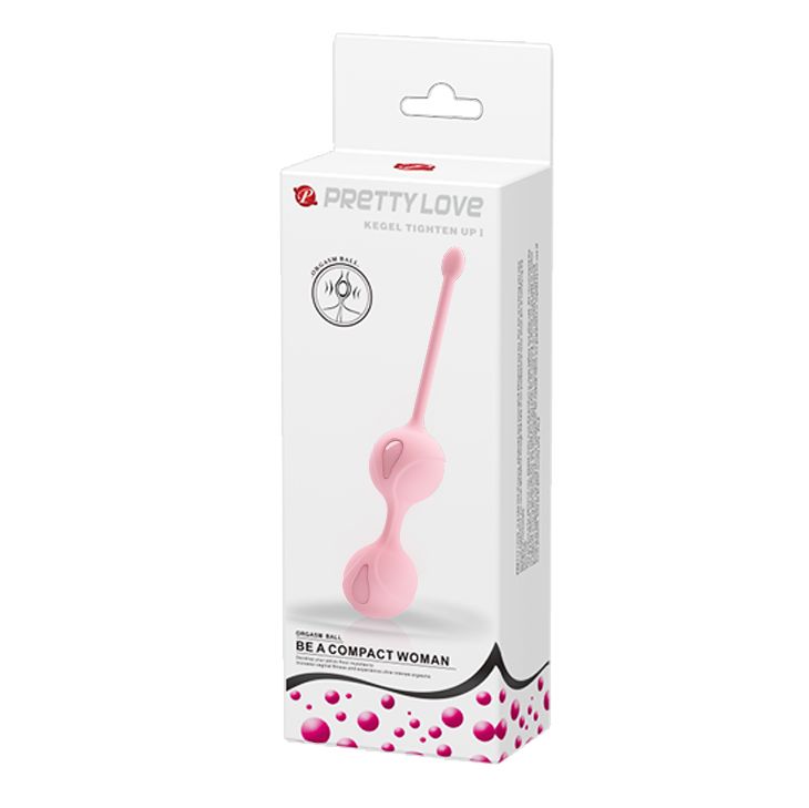 Нежно-розовые вагинальные шарики Kegel Tighten Up I