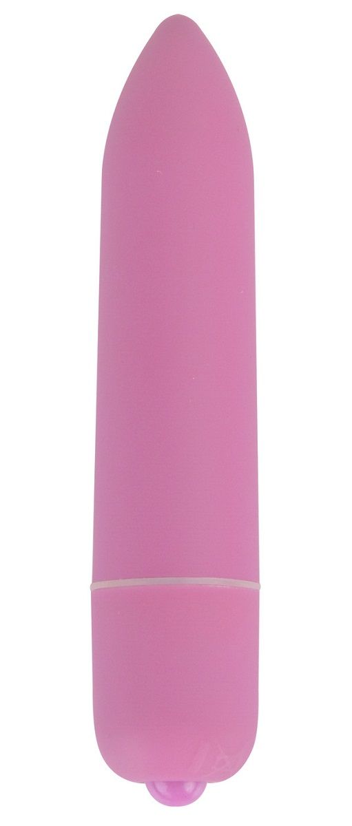 Розовая удлинённая вибропуля Power Bullet Pink - 8,3 см.