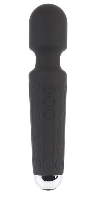 Черный жезловый вибратор Wacko Touch Massager - 20,3 см.