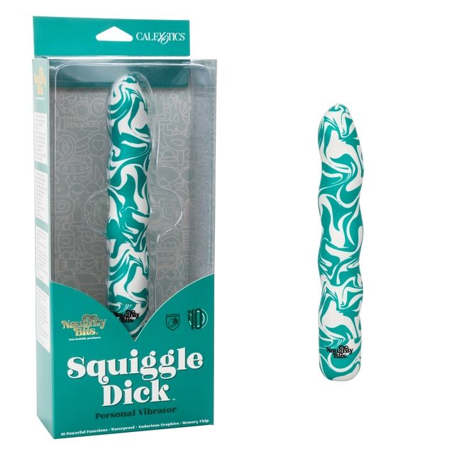 Волнообразный вибратор Squiggle Dick - 15,25 см.