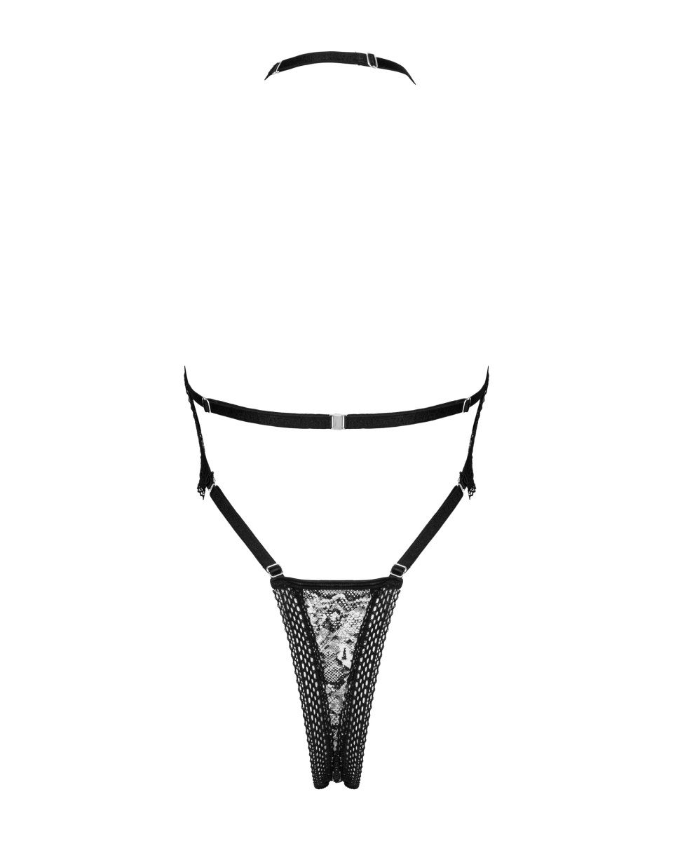 Пикантное боди-стринг Xenita с анималистическим принтом