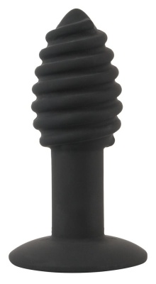 Черная анальная вибропробка Twist Butt Plug - 10,7 см.