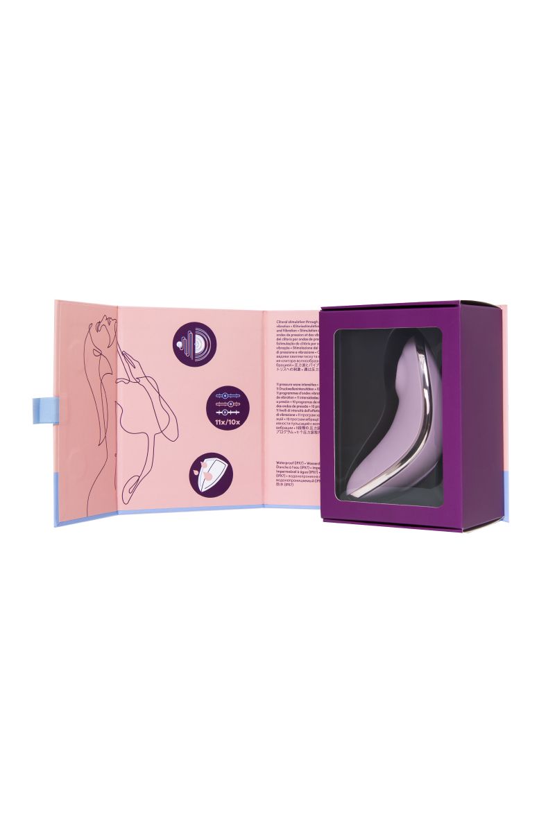 Сиреневый вакуум-волновой вибростимулятор клитора Satisfyer Vulva Lover 1