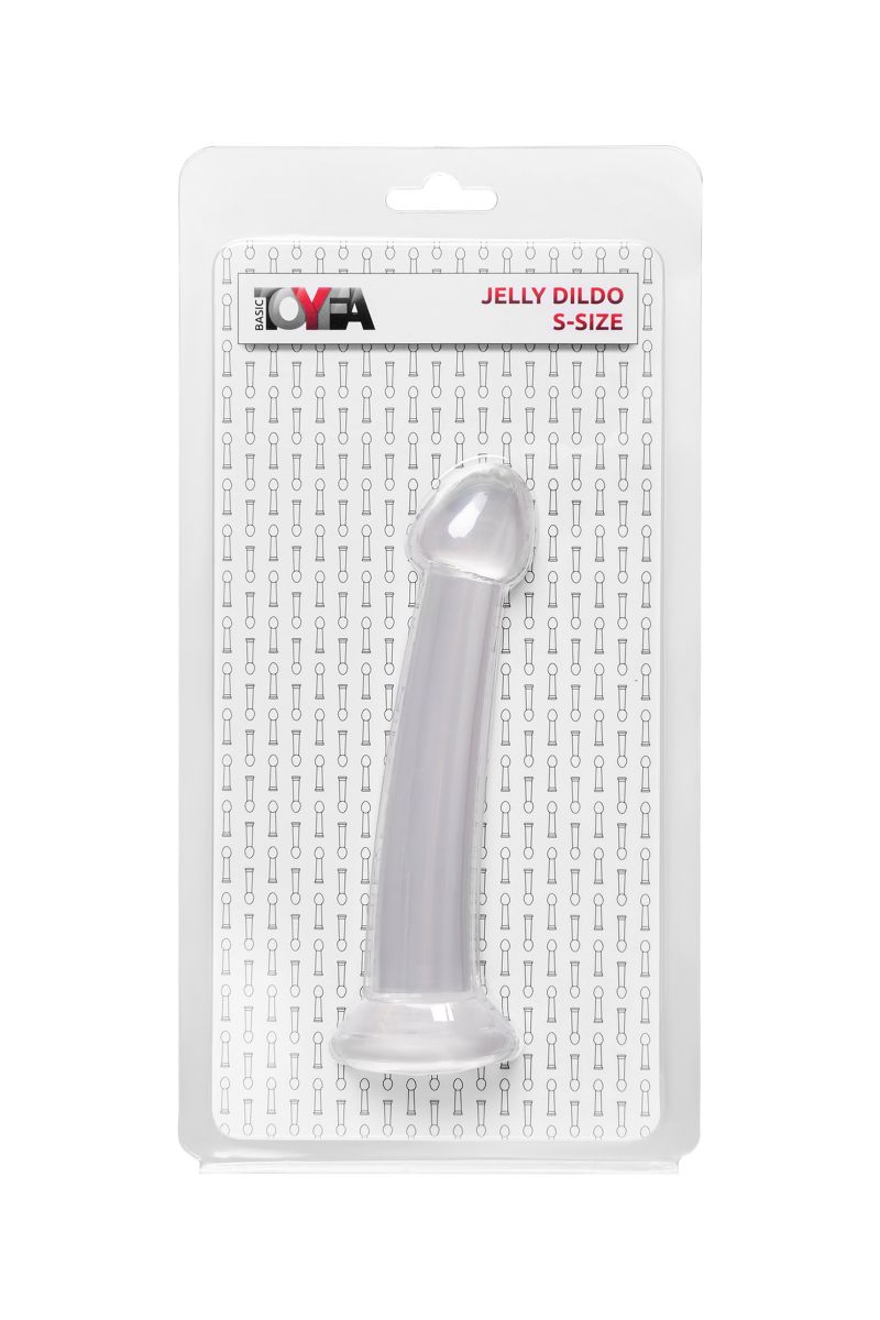 Прозрачный фаллоимитатор Jelly Dildo S - 15,5 см.