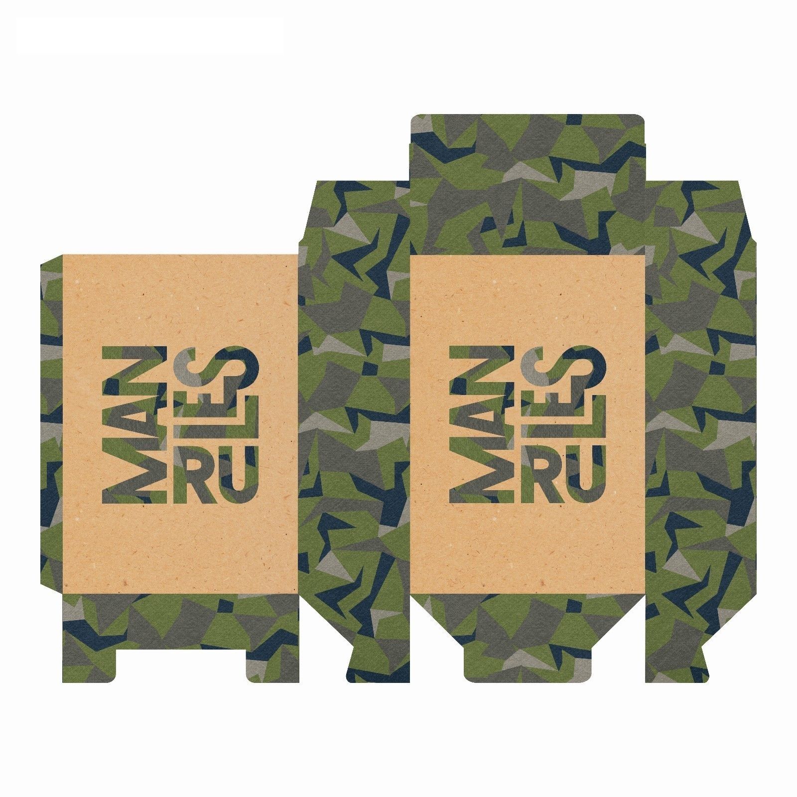 Складная коробка Man rules - 16 х 23 см.