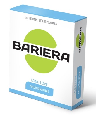 Продлевающие презервативы Bariera Long Love - 3 шт.