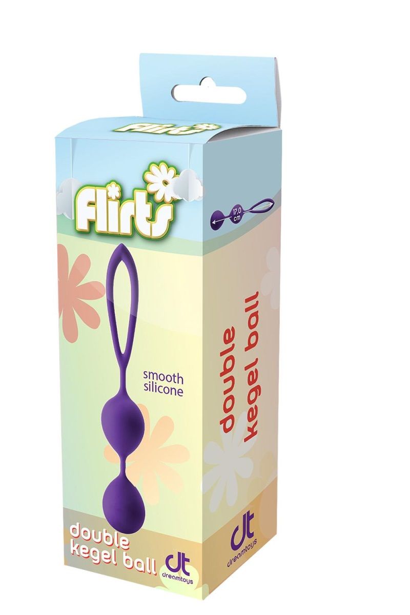 Фиолетовые вагинальные шарики Flirts Kegel Balls