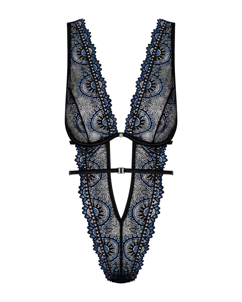 Пикантное кружевное боди-стринг Belisis