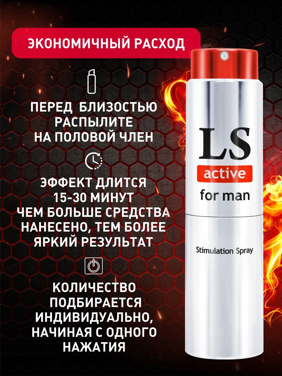 Спрей-стимулятор для мужчин Lovespray Active Man - 18 мл.