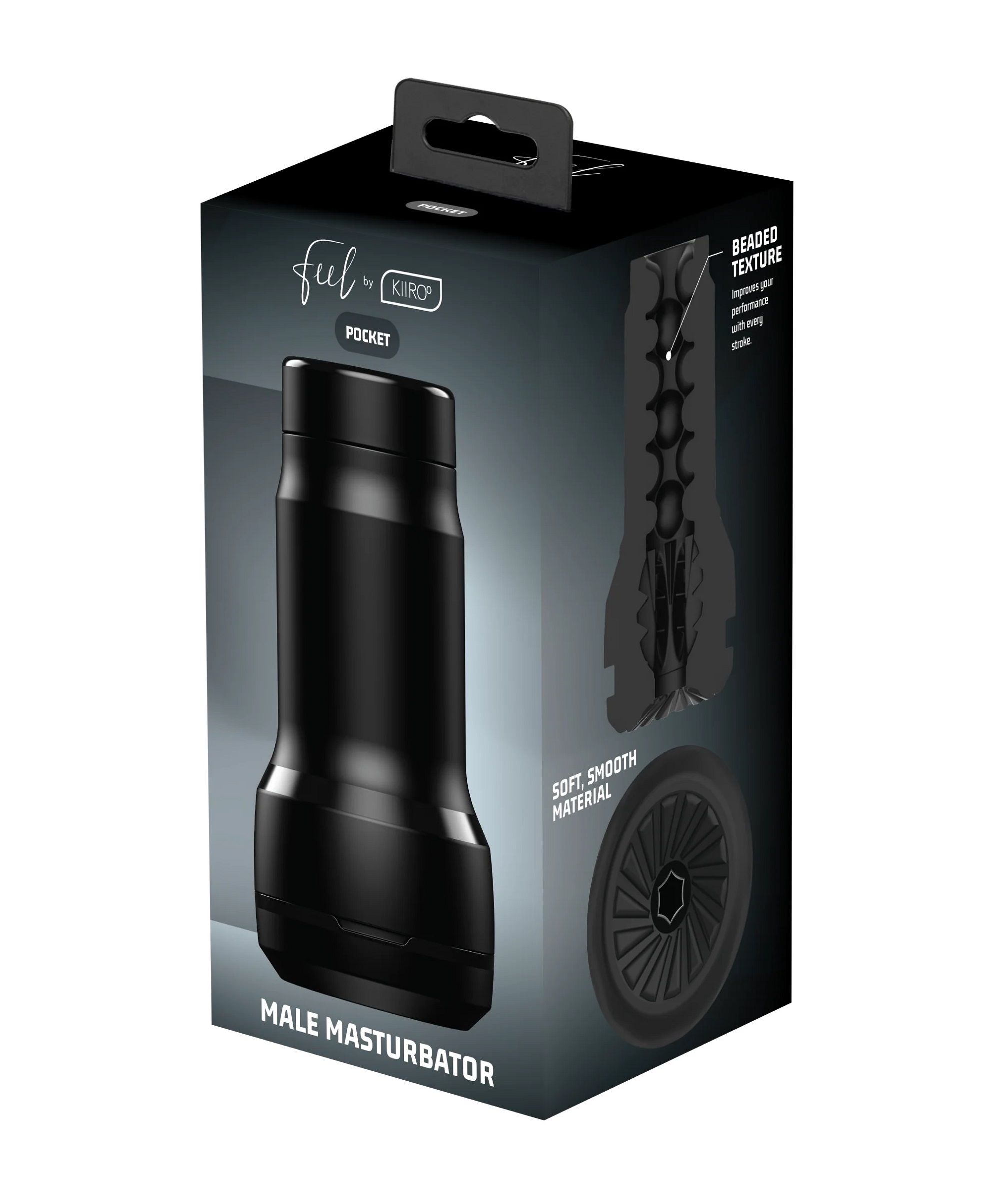 Черный мастурбатор Feel Pocket Stroker