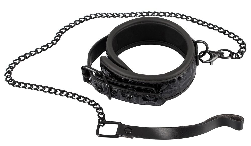 Ошейник и поводок с геометрическим узором Collar with Leash