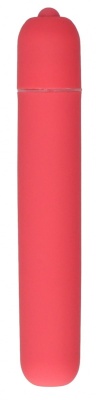 Розовая вибропуля Bullet Vibrator Extra Long - 10,5 см.