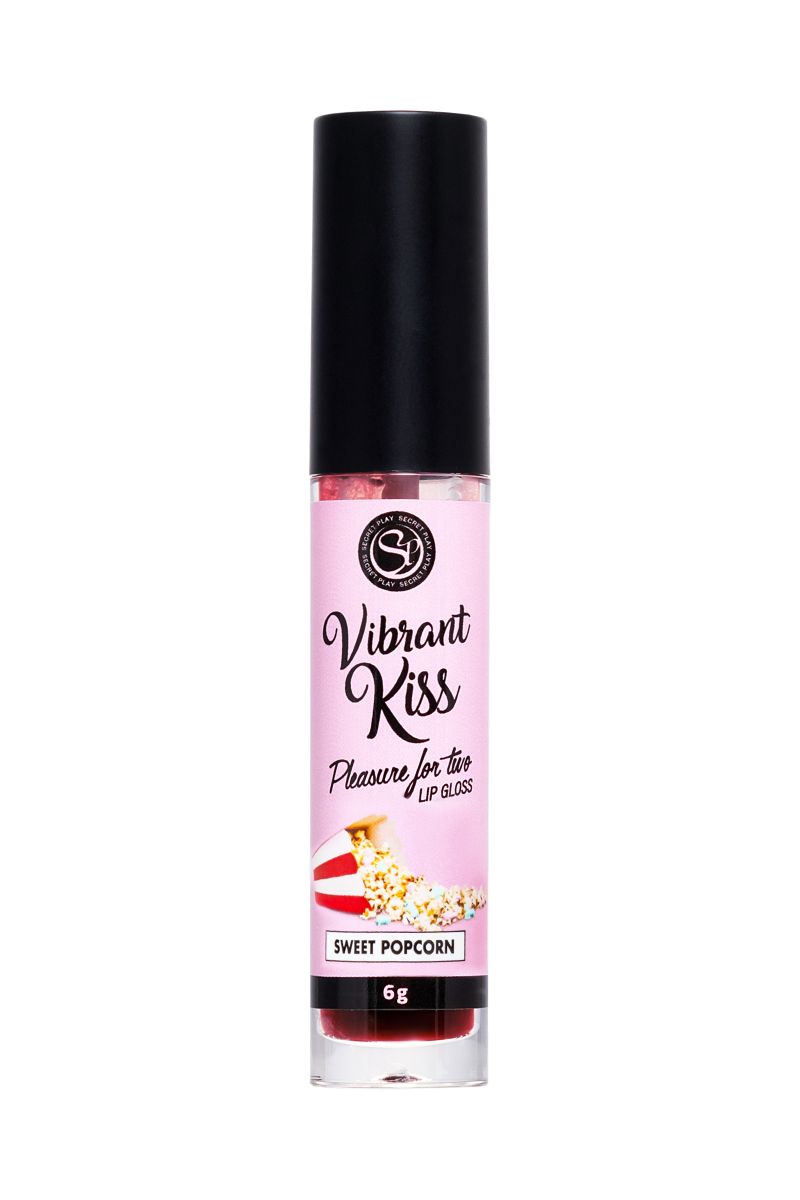 Бальзам для губ Lip Gloss Vibrant Kiss со вкусом попкорна - 6 гр.