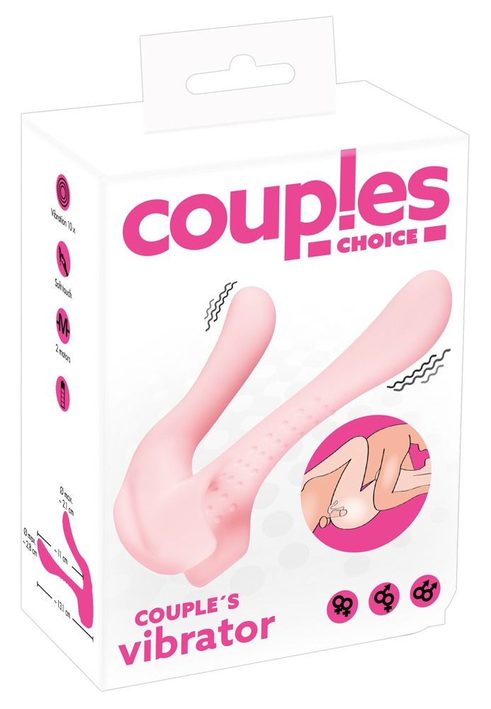 Розовый универсальный вибратор для пар Couples Vibrator