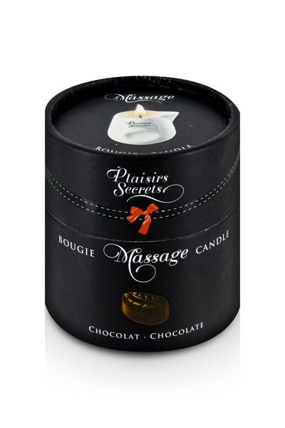 Массажная свеча с ароматом шоколада Bougie de Massage Gourmande Chocolat - 80 мл.