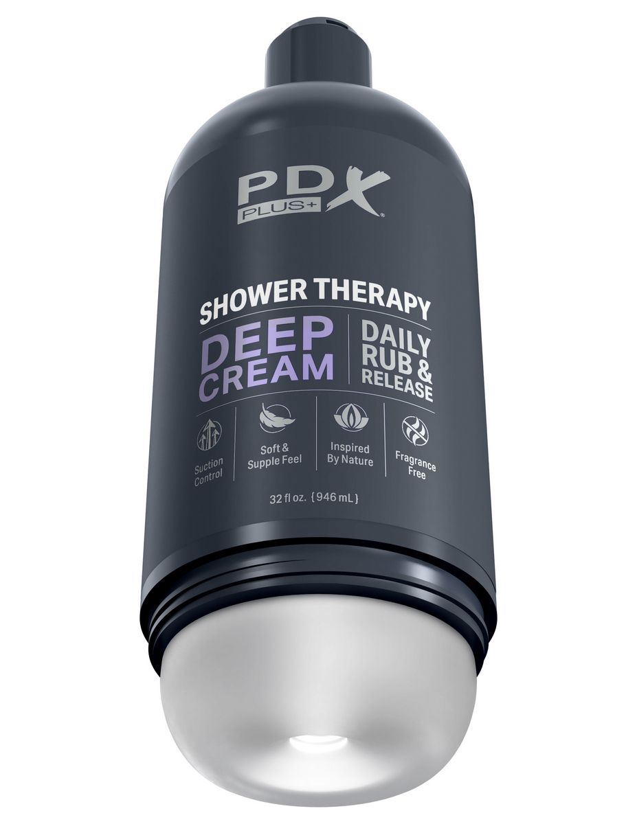 Мастурбатор в бутылке Shower Therapy Deep Cream