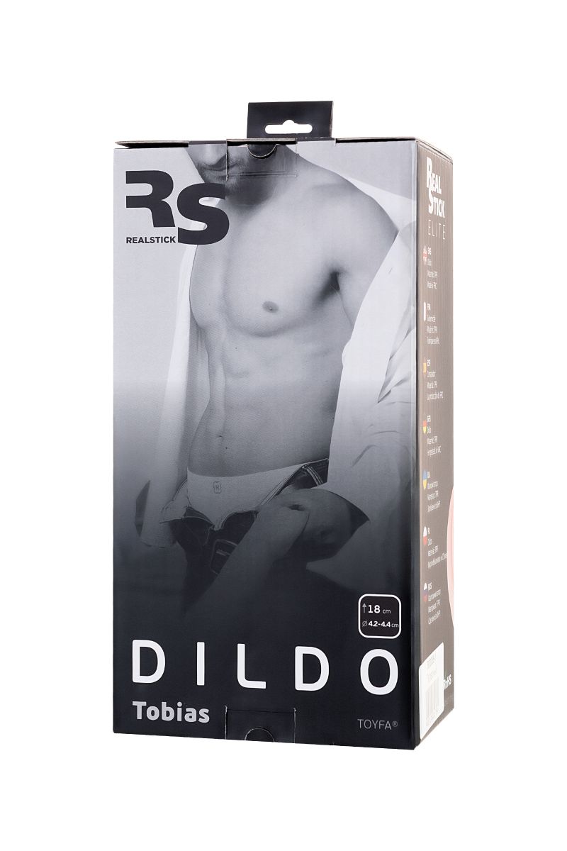 Телесный реалистичный фаллоимитатор RealStick Elite DILDO Tobias - 18 см.