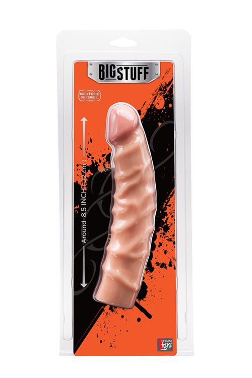 Телесный фаллоимитатор BIGSTUFF DONG 8.5INCH - 22 см.