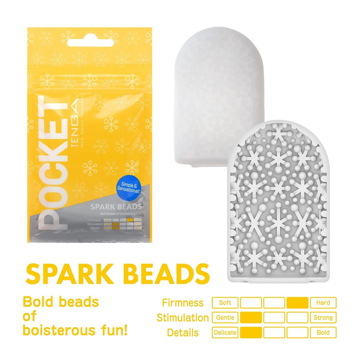 Карманный мастурбатор Spark Beads