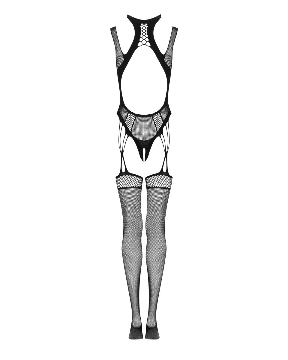 Пикантный кэтсьюит с геометрическим рисунком