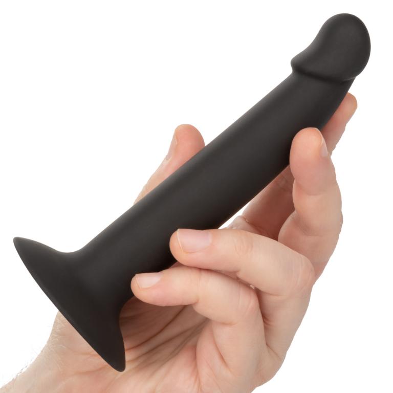 Черный анальный фаллоимитатор Silicone Slim Anal Stud