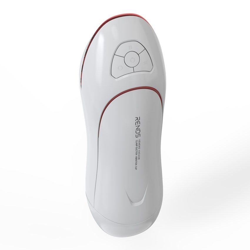 Белый вибромастурбатор со сжатием и голосовым сопровождением