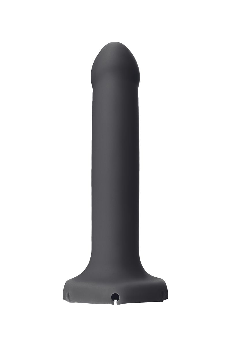 Черный фаллос с имитацией эякуляции Silicon Cum Dildo L - 19,6 см.