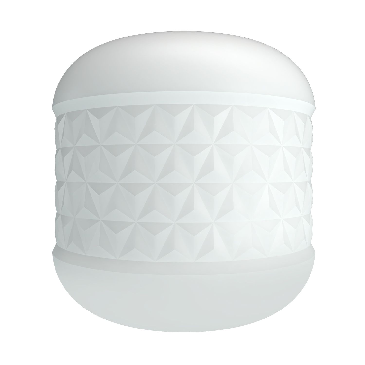 Белый сквозной мастурбатор Crystle