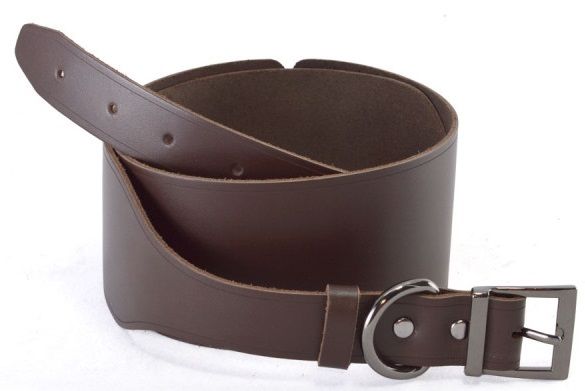 Ремень из натуральной кожи коричневого цвета - размер S