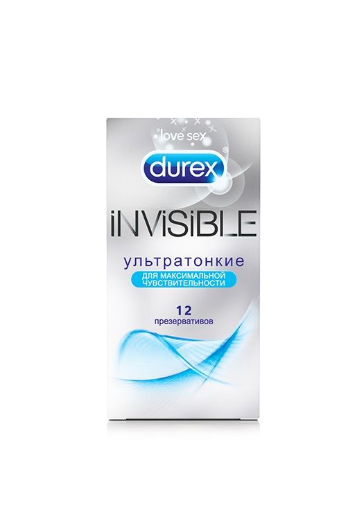 Ультратонкие презервативы Durex Invisible - 12 шт.