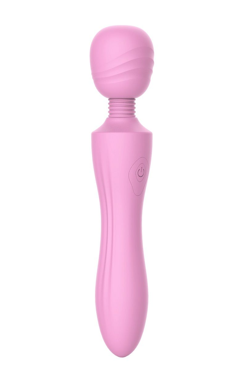 Розовый жезловый вибромассажер Pink Lady - 21,6 см.