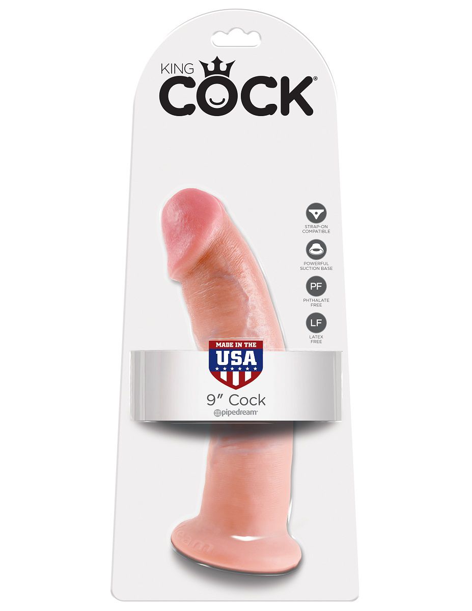 Телесный фаллоимитатор 9  Cock - 22,9 см.