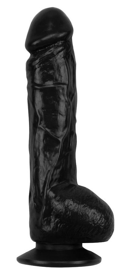 Черный фаллоимитатор Orgasm Stealer Penis - 22,3 см.